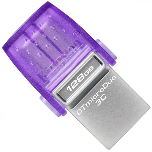 Flash Drive Kingston DT Duo 3C 128GB 200MB/s dual USB-A + USB-C (6807197) - фото 1
