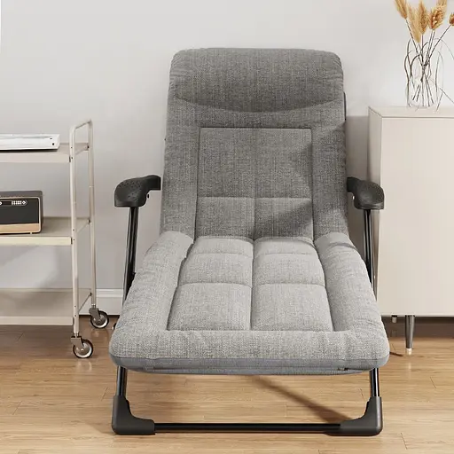 Розкладне крісло ліжко з вбудованим матрацом Leobro Grey (LB-FCB-G3-GRY) - фото 2