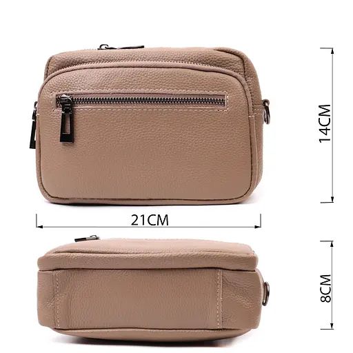 Кожаная женская сумка Vintage 21х14х8 см sum0026586 - фото 3