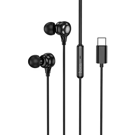 Дротові навушники Hoco M116 Benevolent універсальні цифрові earphones with microphone, 1.2m, Type-С, black