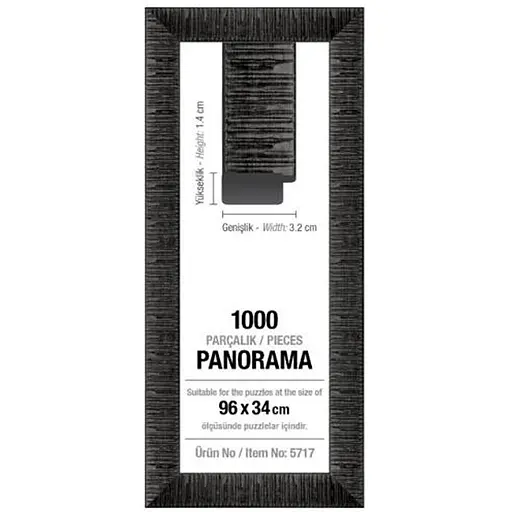 Рамка для пазлів Art Puzzle 1000 ел. панорама 30 мм чорна (5717) - фото 1