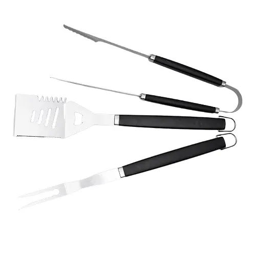 Набор аксессуаров для гриля Yiwu 45 см вилка лопатка для мяса для кемпинга отдыха барбекю дачи BQ-7 - фото 1