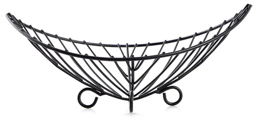 Ваза для фруктів Ringel Oder металева чорна 38x15 см (RG-9007) - фото 2