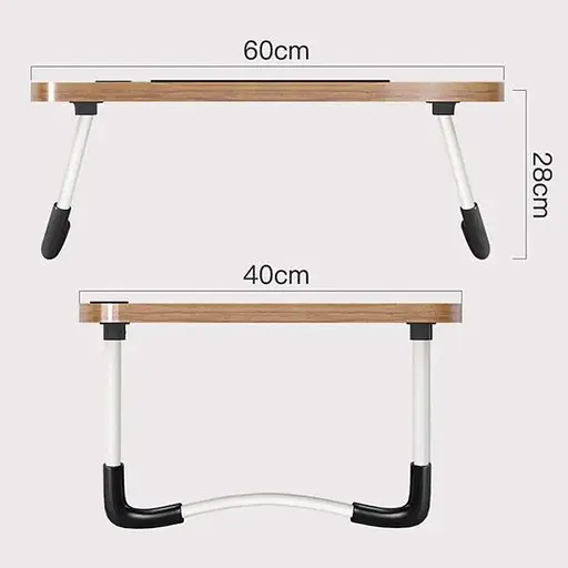 Складаний столик підставка для ноутбука Laptop table в ліжко з підстаканником в асортименті - фото 4