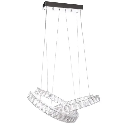 Люстра підвісна Brille кришталева LED 42W WW+NW+CW CH (BL-365S/2)