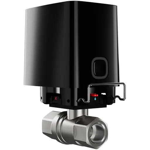 Ajax Розумний кульовий кран WaterStop 1" Jeweler, бездротовий, чорний