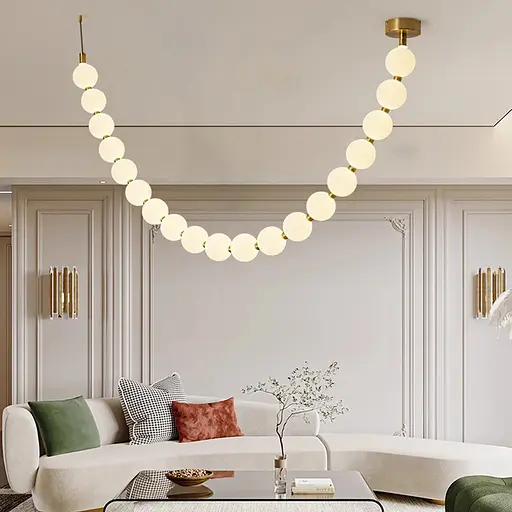 Люстра із серії Perla на 19 кульок Ø 15 см 330 см 3 світлових режими | Line F | Арт. MBJ11-3200 - фото 1