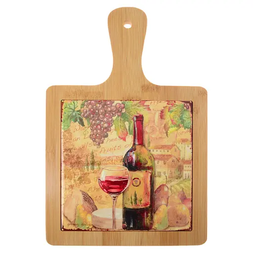 Підставка під гаряче Limited Edition Wine Time з бамбуковою ручкою 18х28 см (B160070)