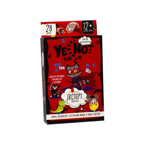 Карткова гра Yenot ДаНетки YEN-01-01U.02U.03U.04U /укр/ Danko Toys, в коробці (4823102801391) Червоний - фото 1