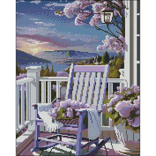 Алмазная мозаика Strateg ПРЕМИУМ Пурпурное мероприятие без подрамника размером 40х50 см (ZAV4050-21) - фото 1