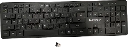 Клавіатура бездротова Defender Comfort MT UA Black (450950) - фото 3