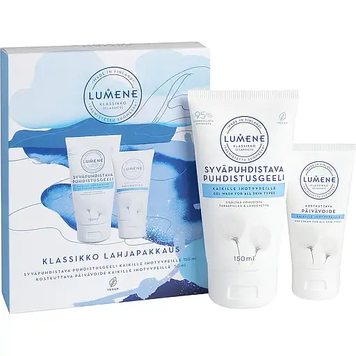Набір Lumene Klassikko: Денний зволожуючий крем, 50 мл + Очищаючий гель, 150 мл (8000020096455) - фото 1