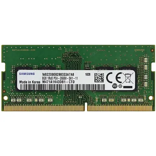 Модуль памяти SO-DIMM DDR4 8 ГБ/2666 Samsung (M471A1K43DB1-CTD) - фото 2