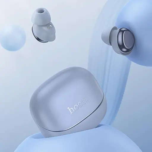 Бездротові навушники Hoco EW200 Elegant true wireless sleep BT headset IPX4, BT5.4, 30mAh, 400mAh, 4h, blue - фото 3