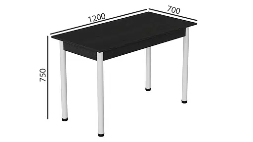 Стіл кухонний Ferrum-decor Беніта 75x120x70 Білий ДСП Сосна Кембра 16мм (FRD-105694) - фото 4