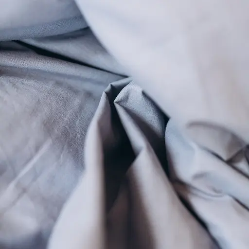 Комплект постельного белья Кретон 100% хлопок серо-голубой Summer sky - двухспальный - фото 2