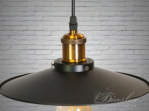 Магнетичний, стриманий світильник-підвіс в стилі Лофт, під лампу Едісо. - фото 4