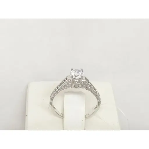 Срібне кільце Qvaliz з фіанітами. 901-00216 17,5 - фото 3