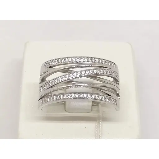 Золотое кольцо Столичная Ювелирная Фабрика с фианитами. 140601Б 21 - фото 3