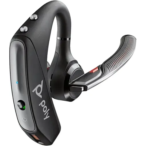 Компьютерная гарнитура Poly Voyager 5200 UC с адаптером BT600 USB-A Bluetooth всенаправленный Acoustic fence черная