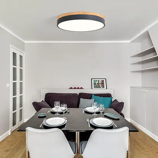 Потолочный светодиодный светильник Qamra Wood круглый 3000 K - 6500 K - фото 2