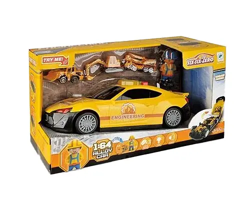 Машина-гараж 660 А-208 "Будівництво", світло, звук, в коробці (6983283360365) - фото 1