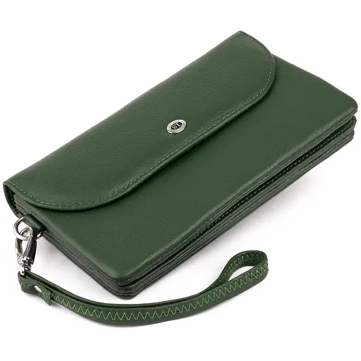 Жіночий шкіряний гаманець-клатч ST Leather 19х9.5х2.5 см acs0015827 - фото 4