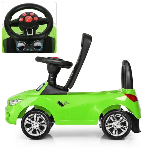 Каталка-толокар Bambi M 3147B-5 Зеленый музыкальный - фото 4