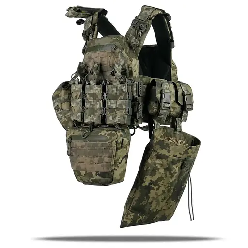 Плитоноска Kiborg GU gen.2 + 8 подсумков Pixel (1000-k45008) - фото 5