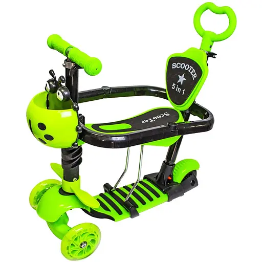 Самокат 5 в 1 Scale Sports Від 2-8 років Зелений 000248247