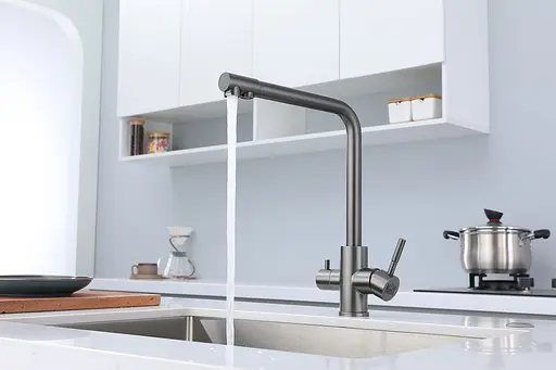 Смеситель для кухни с подключением к фильтру графитовый "Frosh" Nett FGr-33 Графит - фото 5