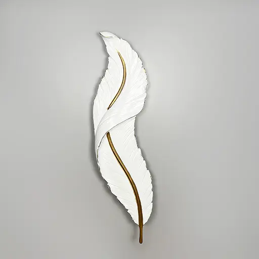 Бра Line F у вигляді пірʼїни 87х12 см Арт. W 011/850 WT - фото 8