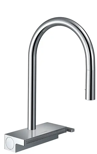 Смеситель для кухни Hansgrohe Aquno Select M81 170 3jet с выдвижным изливом Sbox 73831000 Хром - фото 1