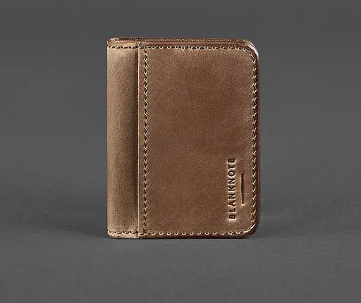 Кожаная обложка для ID-паспорта и водительского заседания 4.0 темно-коричневая - фото 1