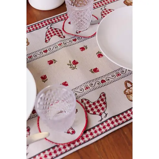 Набір серветок під чашку Прованс Добробут Dх11 см 4 од. (44373) - фото 3