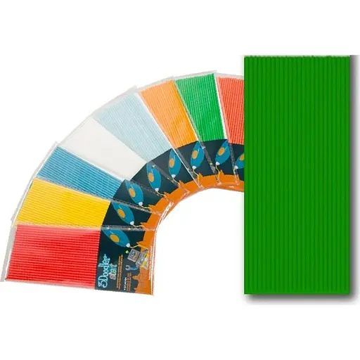 Набор стержней для 3D ручки 3Doodler Start 24 шт Зелёный (3DS-ECO07-GREEN-24) [113409] - фото 3