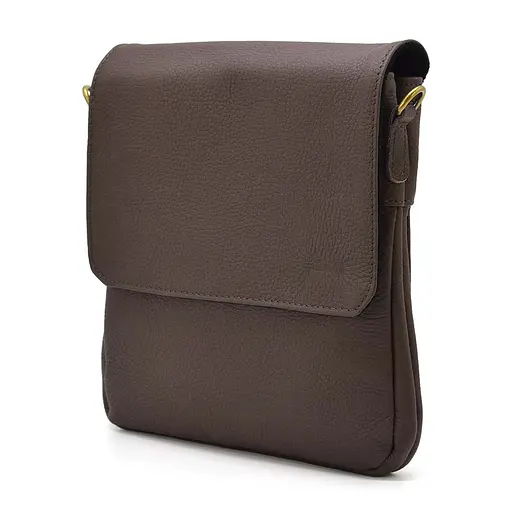 Чоловіча шкіряна сумка через плече TARWA 25х24х5 см sum0025379 - фото 1