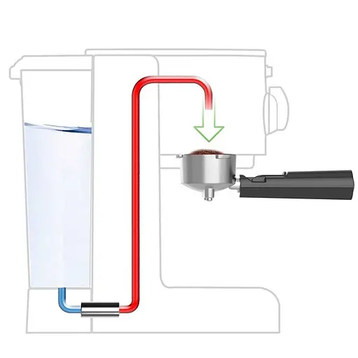 Эспрессо кофеварка Magio Mg-960 1220 W 15 бар с трубкой-капучинатором - фото 5
