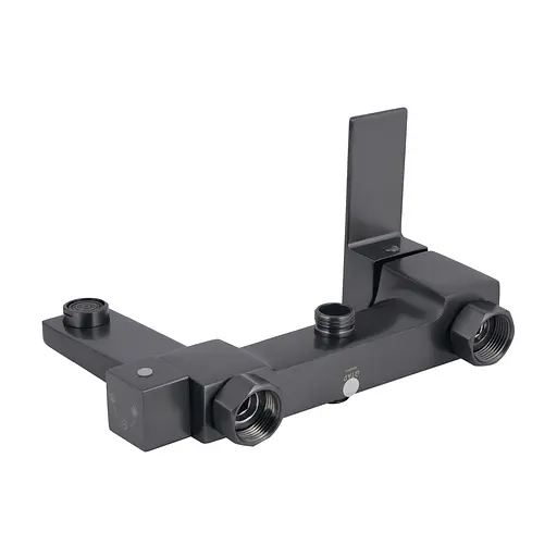 Душевая система универсальная Qtap Gemini на три потребителя (с изливом) QTGEM111GMB45688 Gunmetal Black PVD, Шлифованный черный хром - фото 7