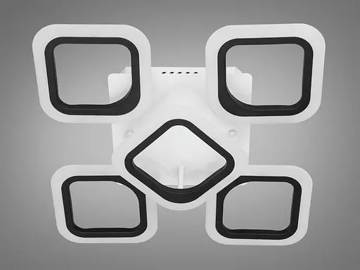 Сучасна стельова світлодіодна люстра в спальню з ІЧ пультом, 50 Вт - фото 4