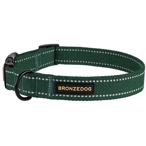 Нашийник для собак Barksi Сotton М 30-40х2 см зелений - фото 2
