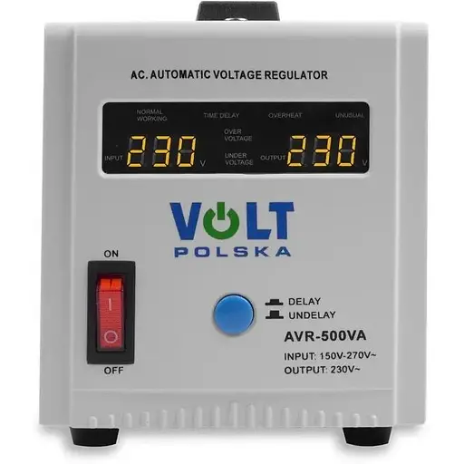 Стабилизатор напряжения Volt Polska AVR 500VA 8-11% - фото 2