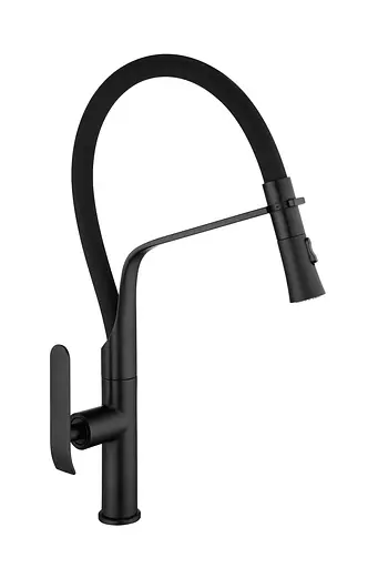 Смеситель для кухни Rea Castor black mat черный высокий REA-B6935 Черный матовый - фото 1