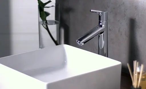 Змішувач Hansgrohe Talis S 190 для умивальника без донного клапана 72032000 Хром - фото 3