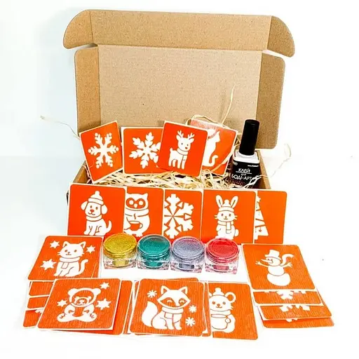 Набор для био-тату "Зима - глиттер" Fresh Tattoo set-winter-glitter - фото 1