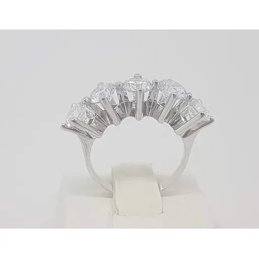 Срібне кільце Імперія золота з фіанітами. КВ1091С 18,5 - фото 3