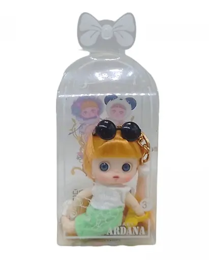 Лялька A780 брелок, шарнірна, блискітки, карабін (6903317582617) Вид 2 - фото 1