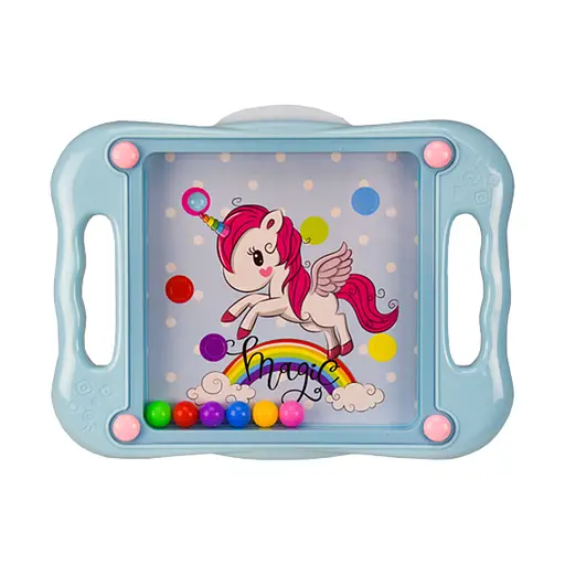 Настільна гра "Логіка-баланс" Bambi MMY8805, 10 змінних карток, кульки Єдиноріг - фото 1