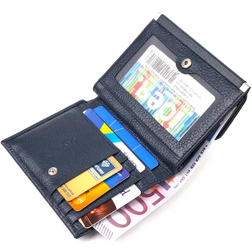 Жіночий шкіряний гаманець Canpellini 12х9.8х1.5 см acs0025498 - фото 4