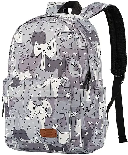 Рюкзак 2Е, TeensPack Cats, серый 2E teh0014696 - фото 1